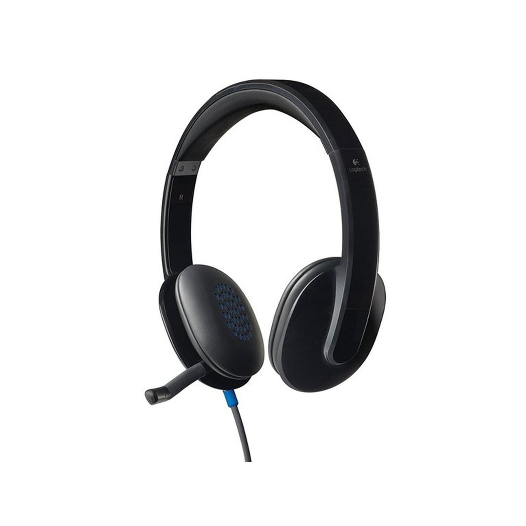 لوجيتك سماعة رأس USB - أسود