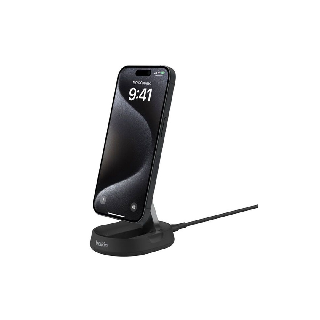 بيلكين شاحن لاسلكي مغناطيسي بقوة 15 وات برو - موديل Qi2 - أسود