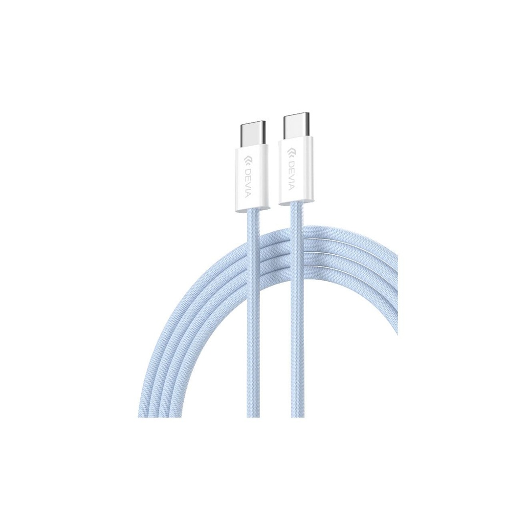 ديفيا Smart Series PD كابل بقوة 60 وات - طوله 1 متر - أزرق