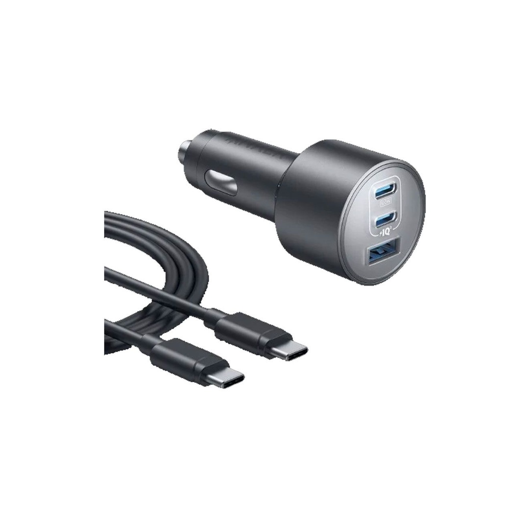 أنكر شاحن سيارة مع كابل - 3 مخارج - 167.5 وات - أسود - B2737HA1