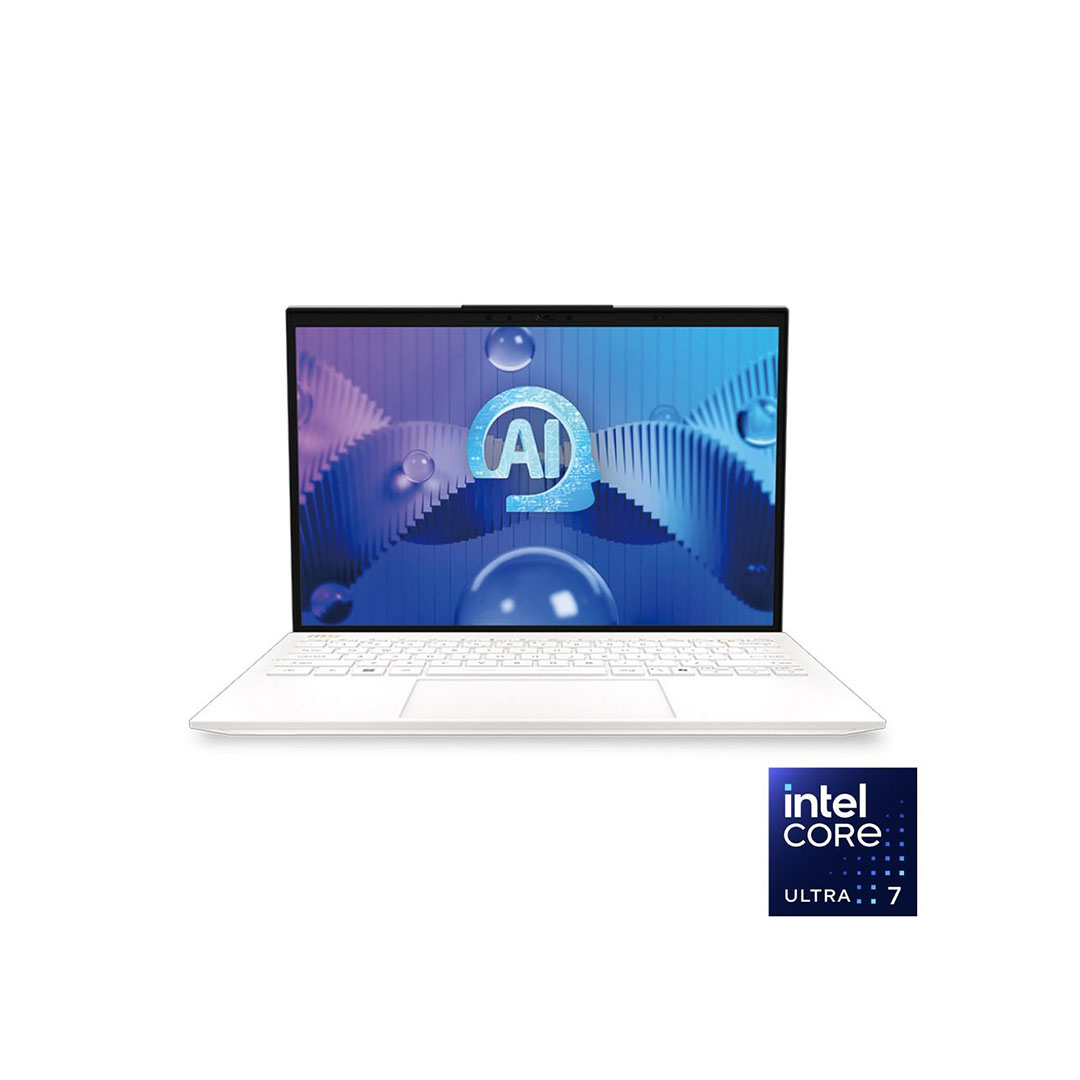 MSI Prestige13 AI Evo A1MG-261EG لاب توب - انتل® كور™ الترا 7-155H - رامات 16 جيجا بايت - هارد ديسك 512 جيجا بايت SSD - جرافيك Intel® Arc™ Graphics - شاشه 13.3" 3K OLED - ويندوز 11 - ابيض