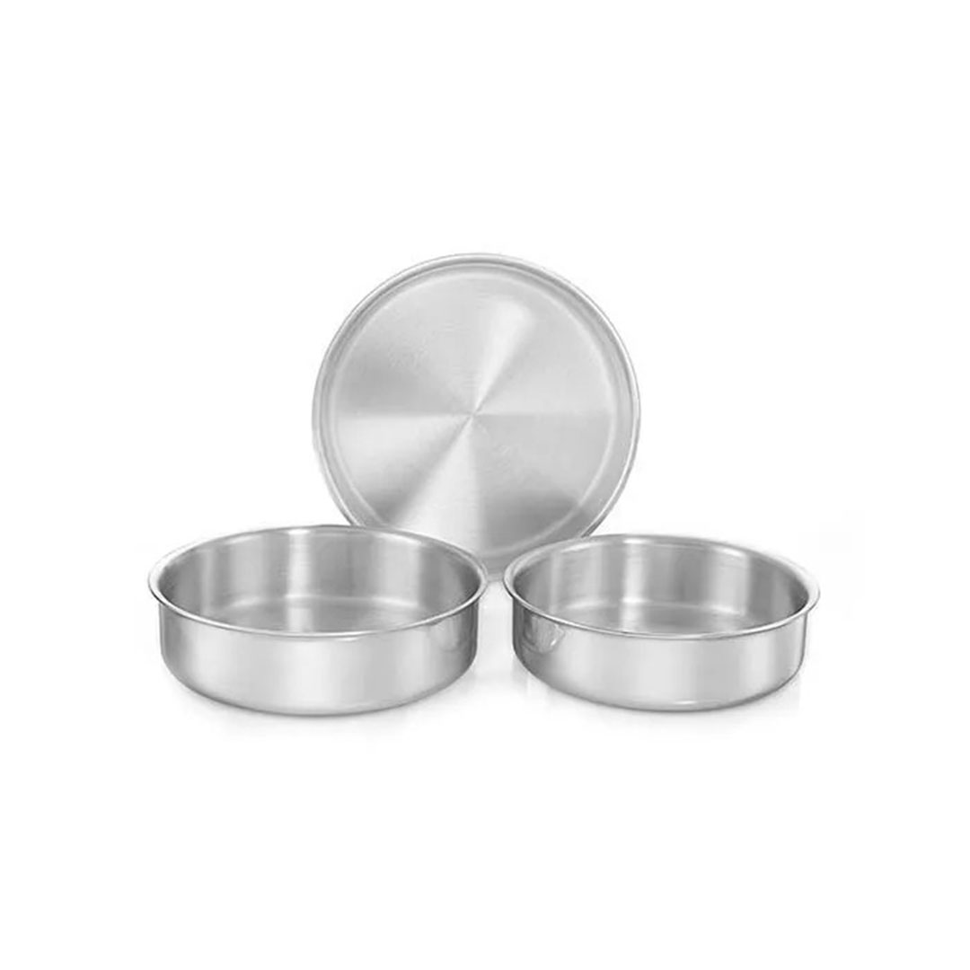 طقم صينية فرن ألومنيوم كلاسيك - 2 قطعة