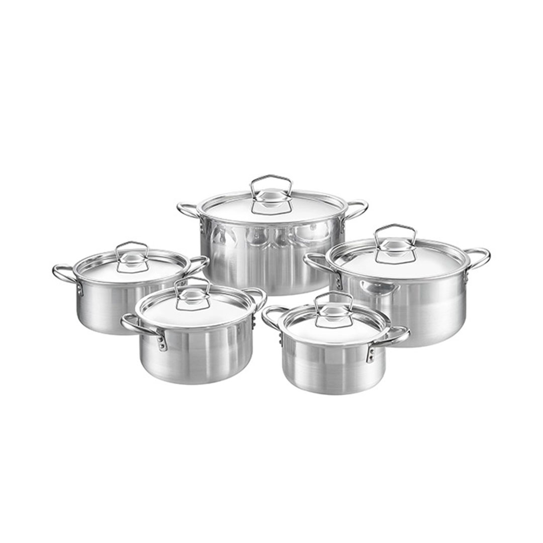 طقم حلة ويركت ألومنيوم كلاسيك - 10 قطع