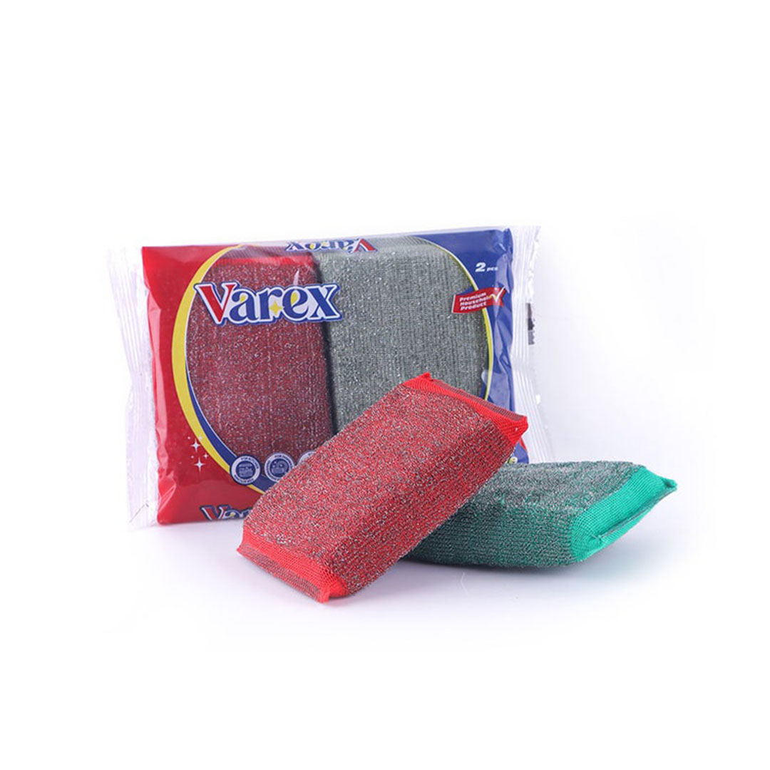 ليفة غسيل مواعين ذكية غزل بلاستيك + سلك - 2 قطعة - V - 26