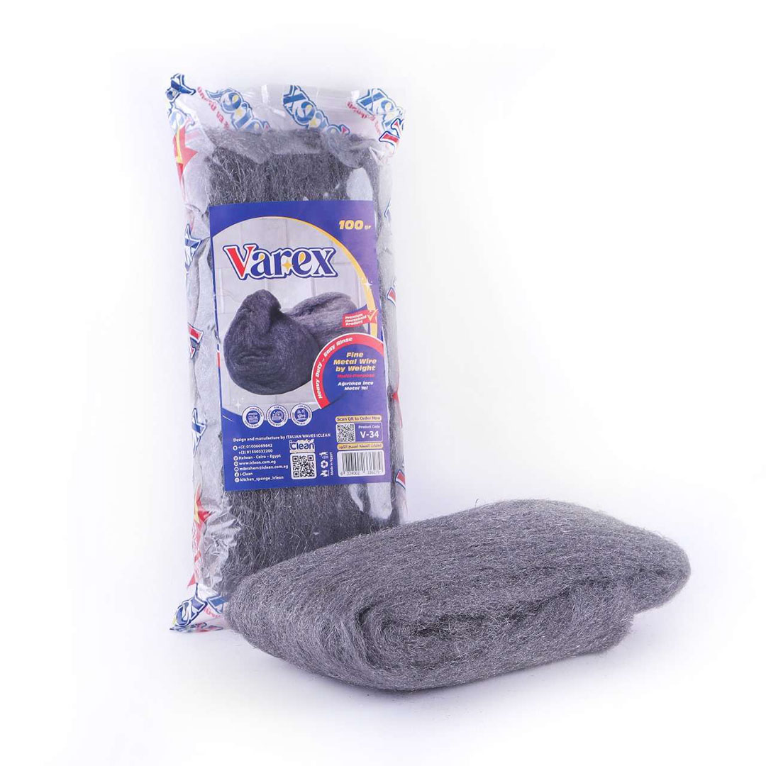 سلك معدنى ناعم وزن 100 جرام - قطعة واحدة - V - 34