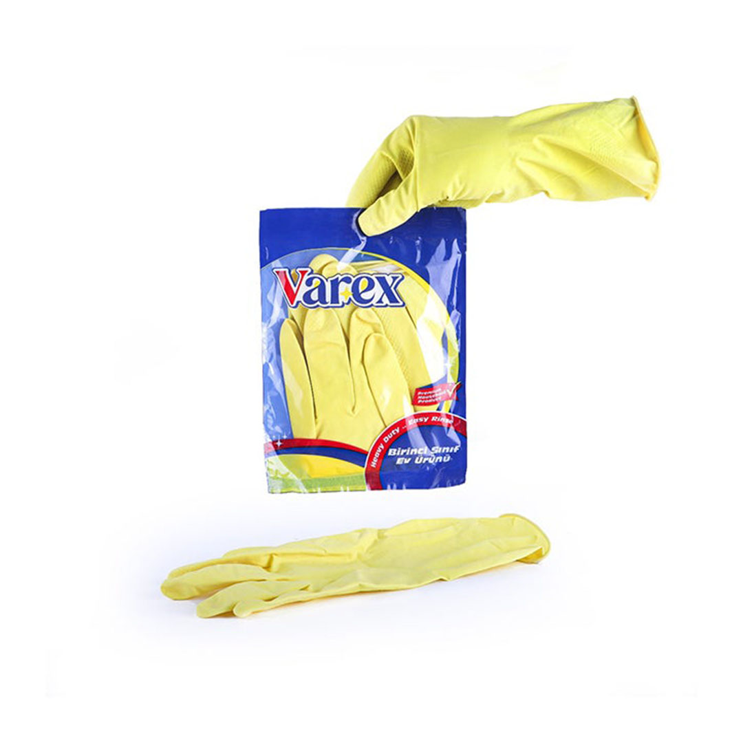 جوانتي مطاط للمطبخ - قطعة واحدة - أصفر - V - 61