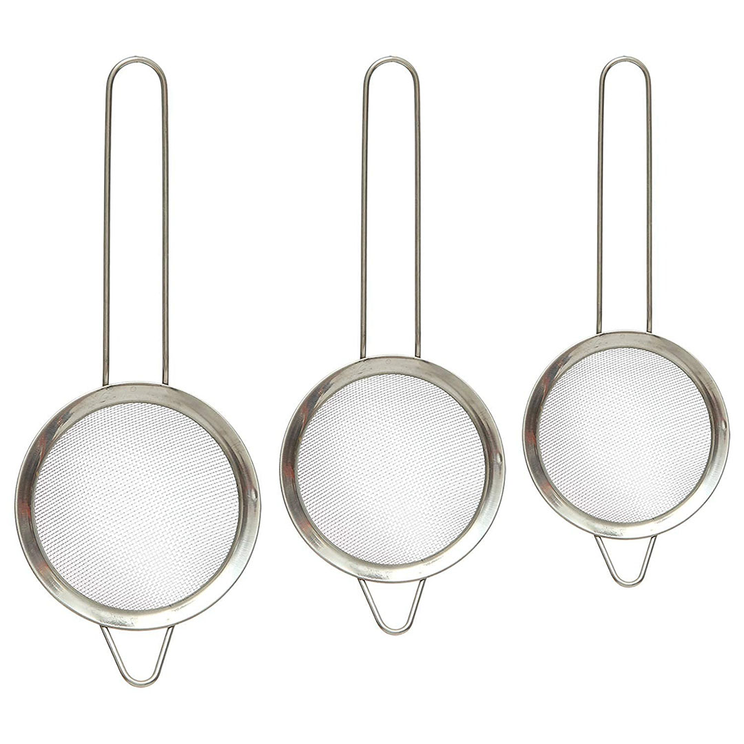 طقم مصفاة ستانلس استيل - 3 قطع