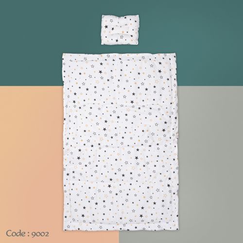 9002 لحاف فايبر للأطفال مع مخدة - شكل نجوم