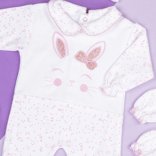 308 طقم السبوع للبنات قطن لحديثي الولادة