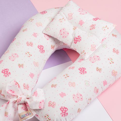 8017 مخدة رضاعة فايبر مع مخدة اضافية