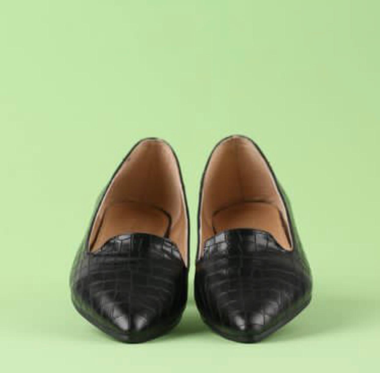 جزمة باليرينا كروكديل ساده