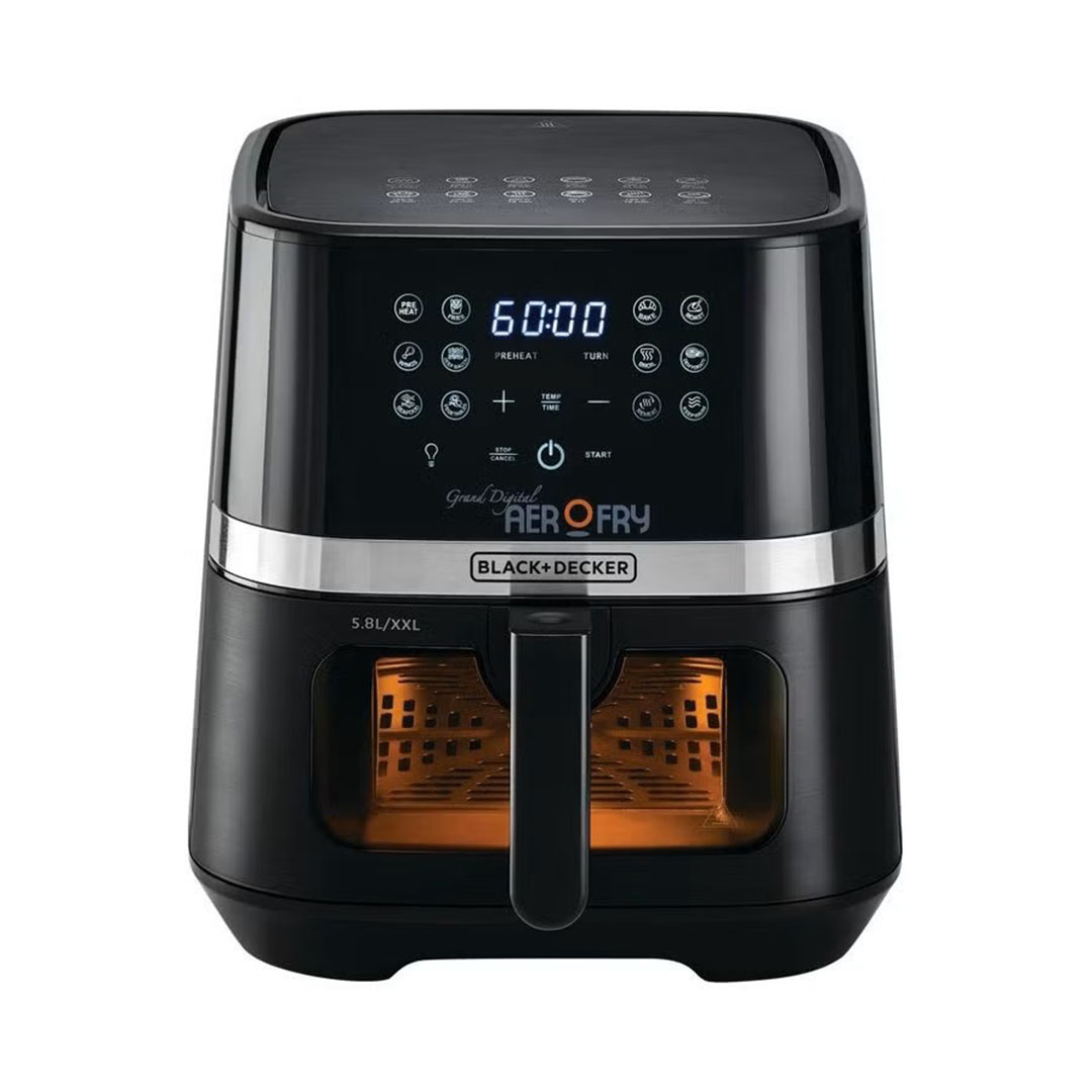 بلاك أند ديكر قلاية هوائية - 5.8 لتر - أسود - AF5800-B5