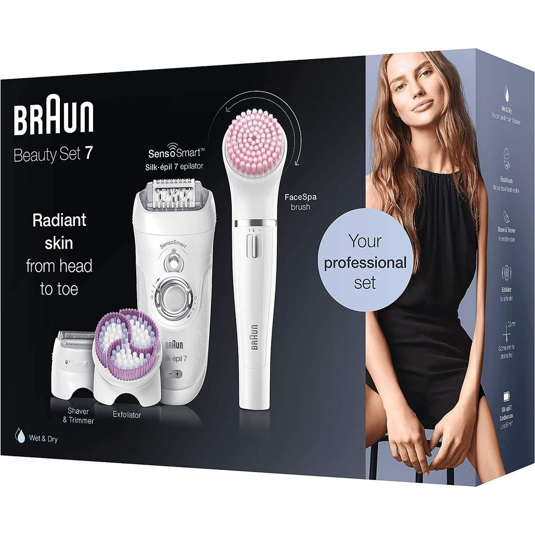براون مجموعة الجمال سيلك ابيل 7 لإزالة الشعر الرطب والجاف - 7/895 BS