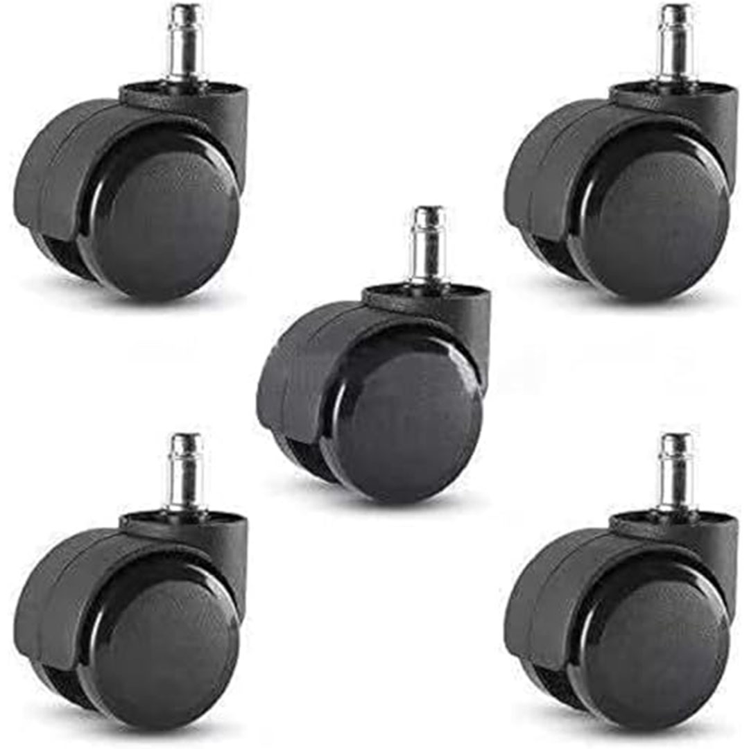 عجلات كرسي المكتب - مجموعة من 5 قطع - مقاس 2 بوصة