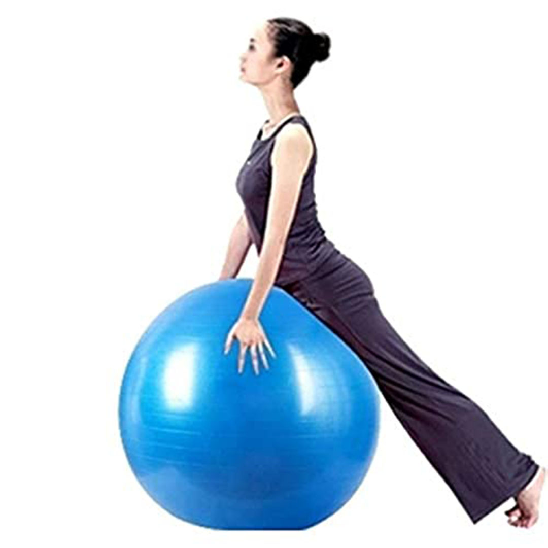 كرة تمارين رياضية – 65 سم - أزرق