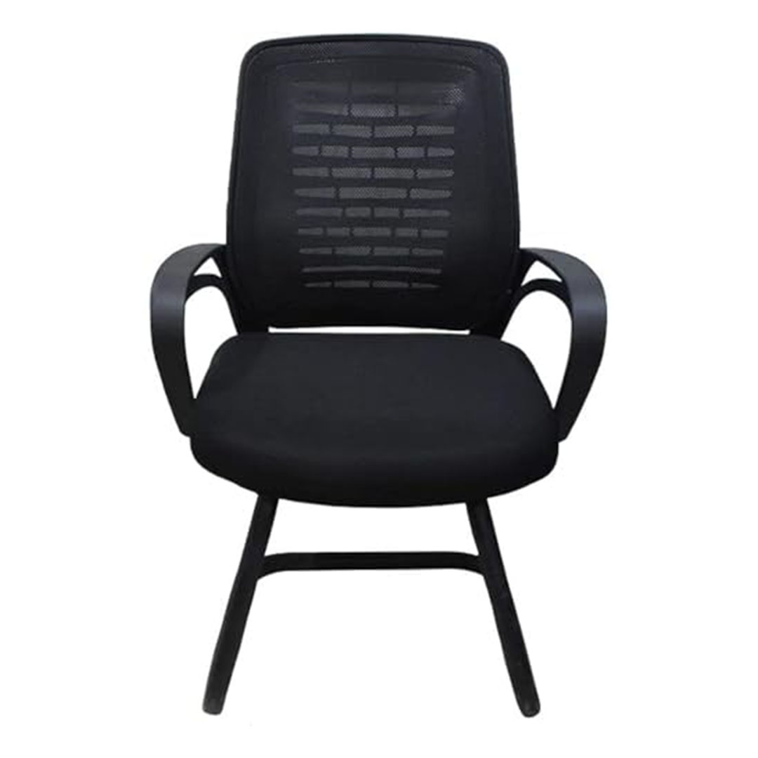 كرسي انتظار طبي شبكي - أسود