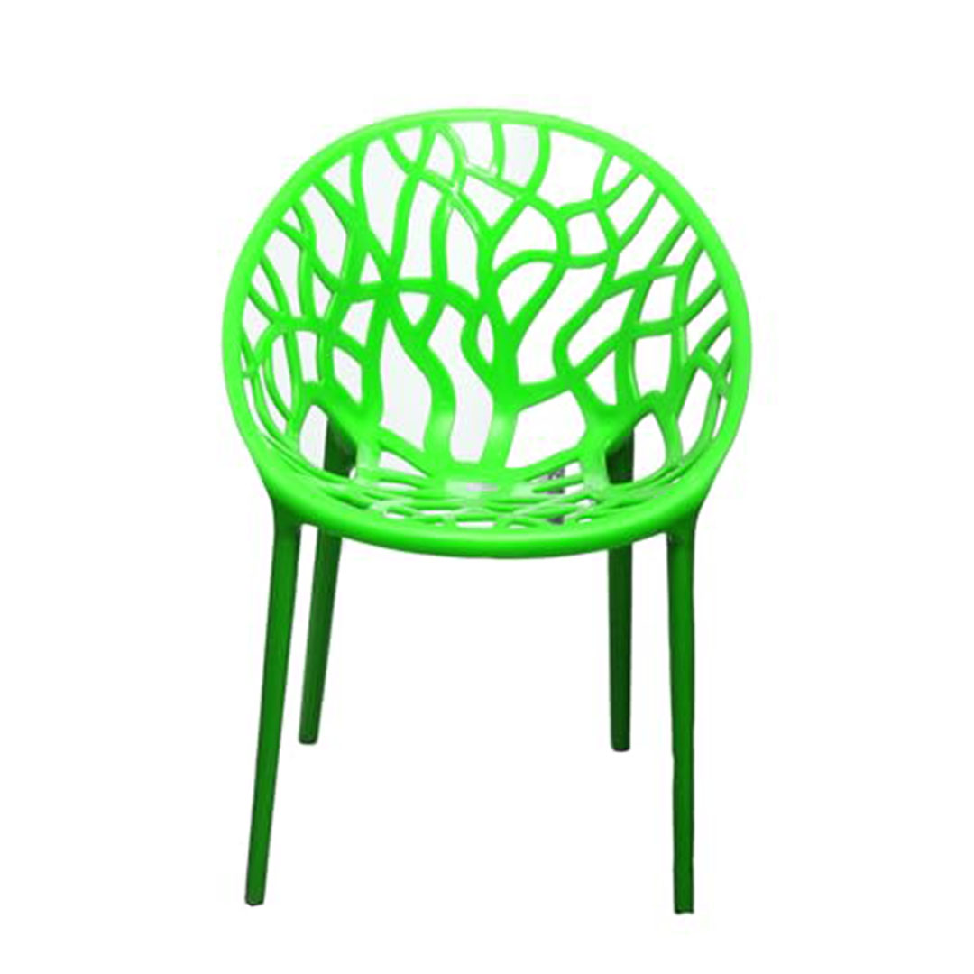 كرسي بلاستيك للمنزل او الحديقة - أخضر