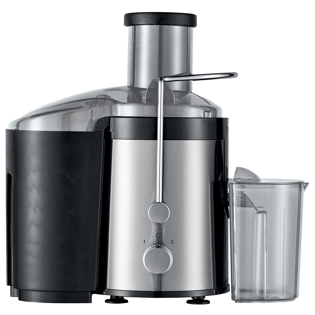 JEM01.000BK عصارة فواكة وخضروات كينوود - 300 وات - 1.2 لتر - أسود/ فضي