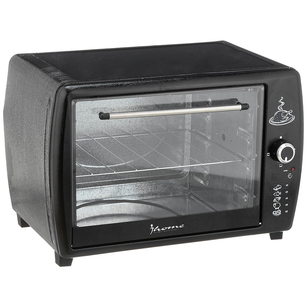 آي هوم فرن كهربائي KI-5000 سعة 40 لتر 1200 وات مع ترموستات - أسود