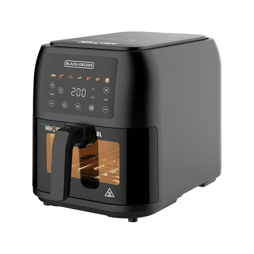 قلاية هوائية - 8 لتر - أسود - SAF80W-B5