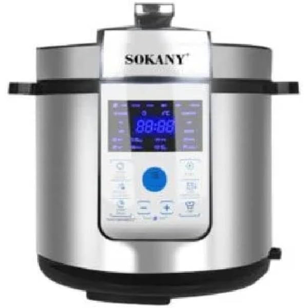 حلة طهي بالبخار سوكاني - 6 لتر - فضي - SK-07044