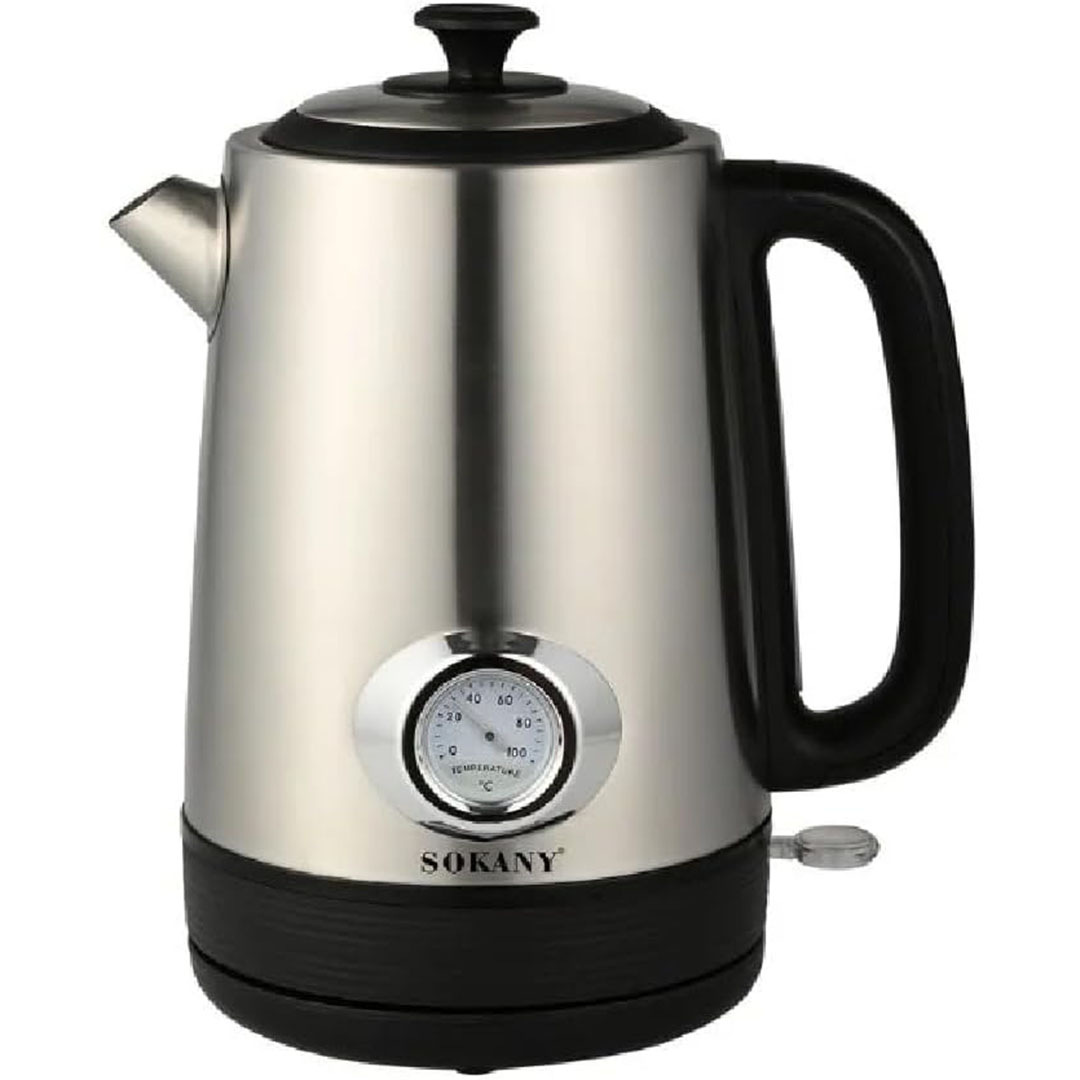 غلاية كهربائية سوكاني - 2200 وات - 1.7 لتر - فضي - 304 SK-09026