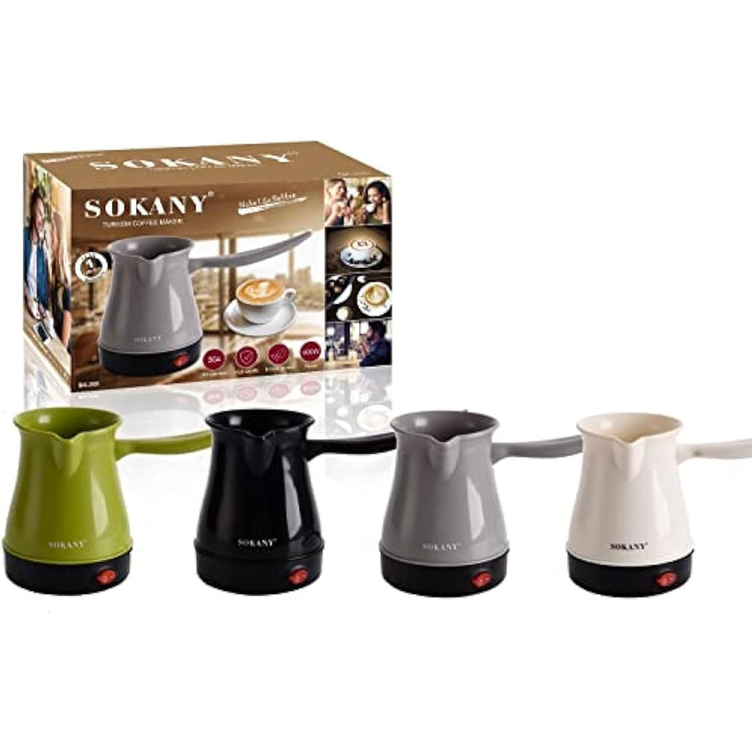 غلاية قهوة سوكاني - 220 وات - 1 لتر - فضي - SK-205