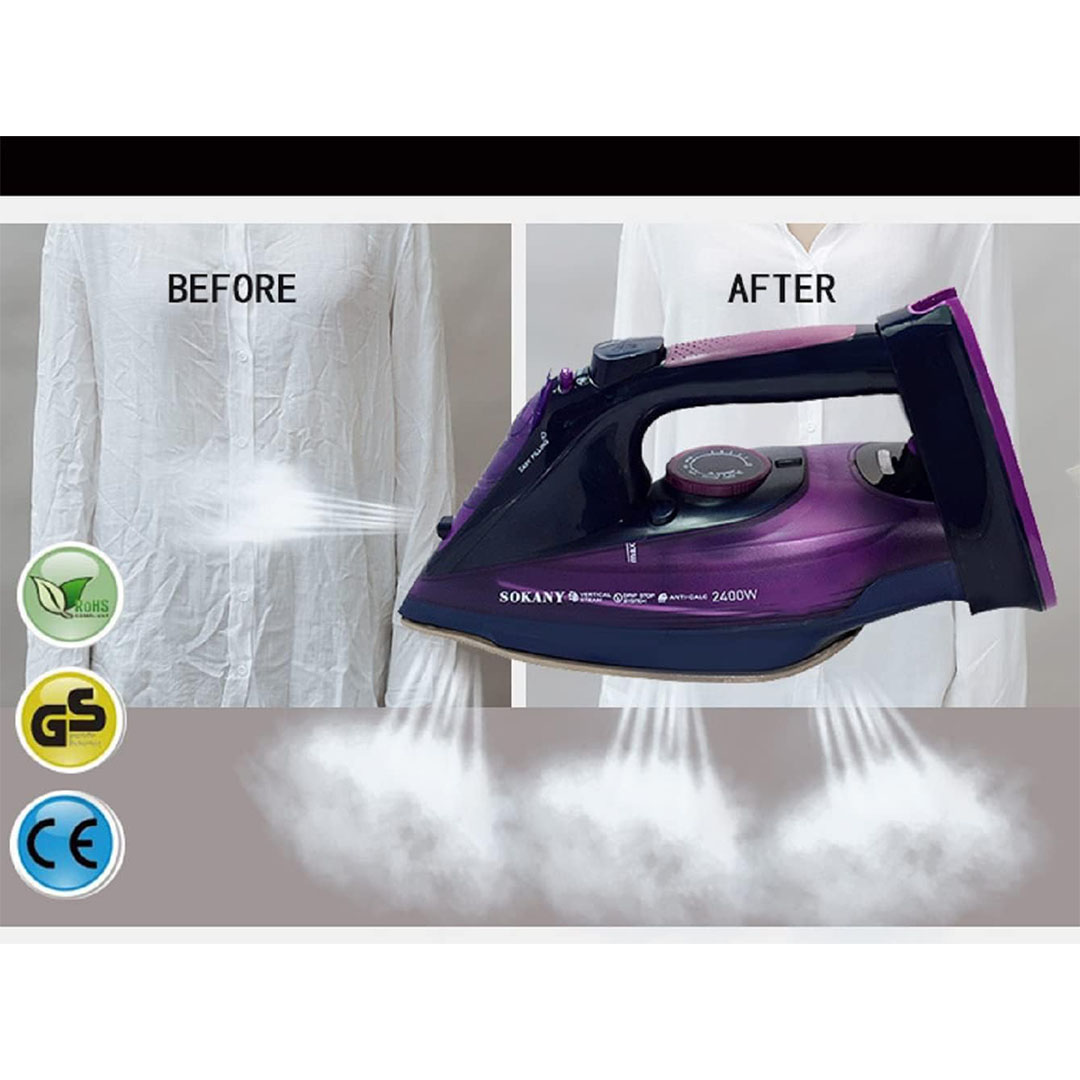 AJ2085 مكواة بخار لاسلكية - 2400 واط - بنفسجي