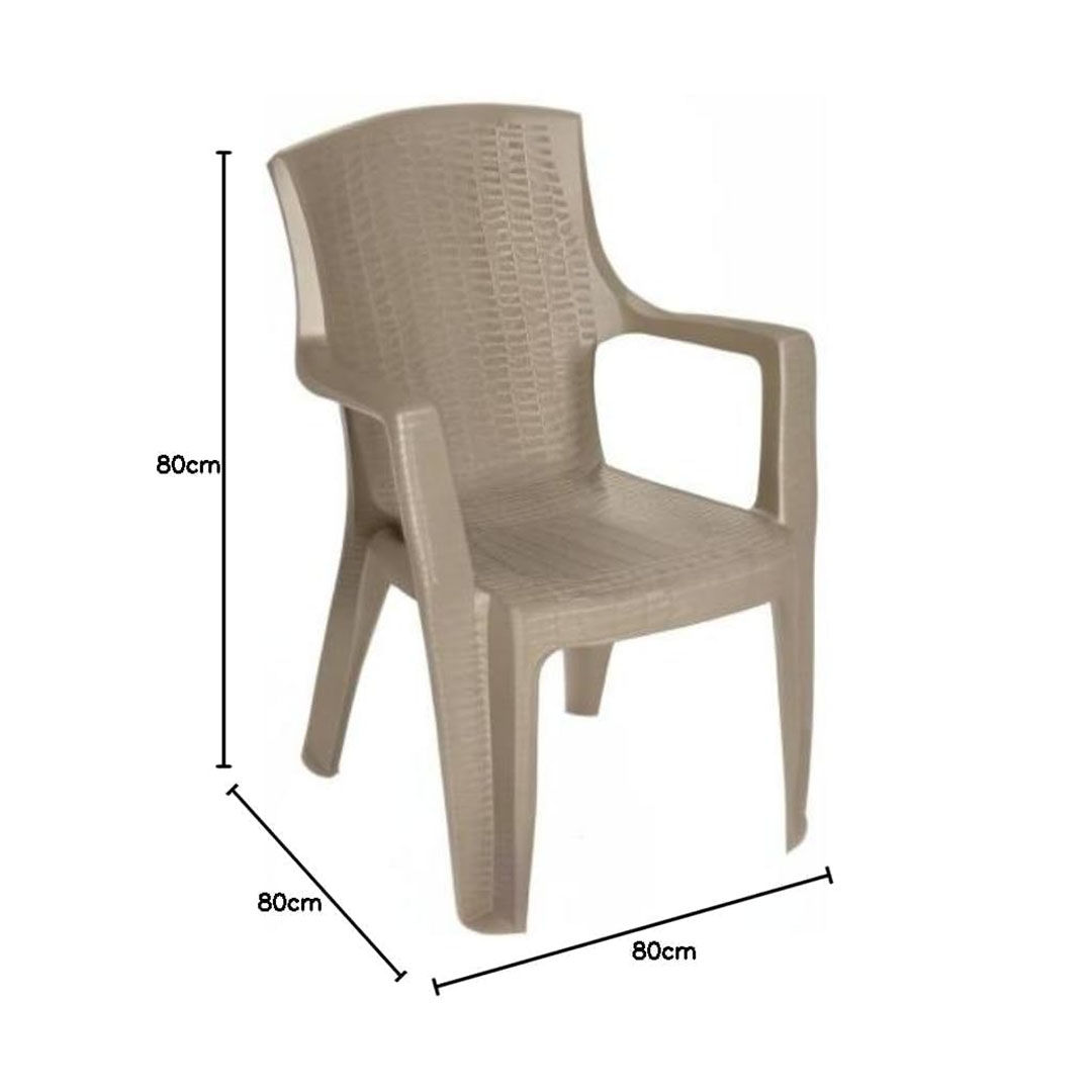 كرسي بلاستيك الكرنك - بيج