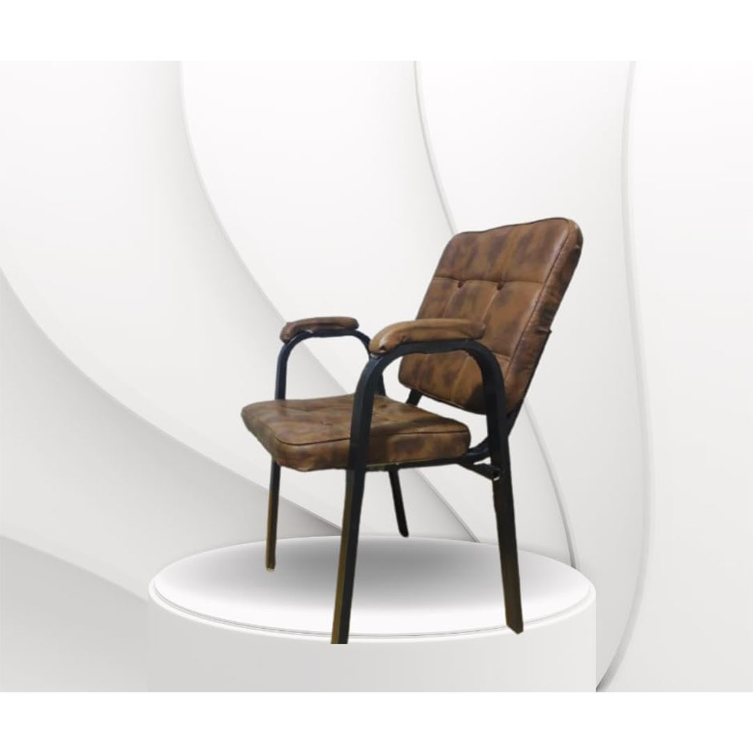 كرسي انتظار إيطالي بطول 7 أقدام - بني