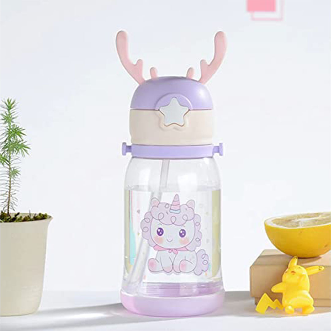 كوب مياه للأطفال مع شفاط – بنفسجي