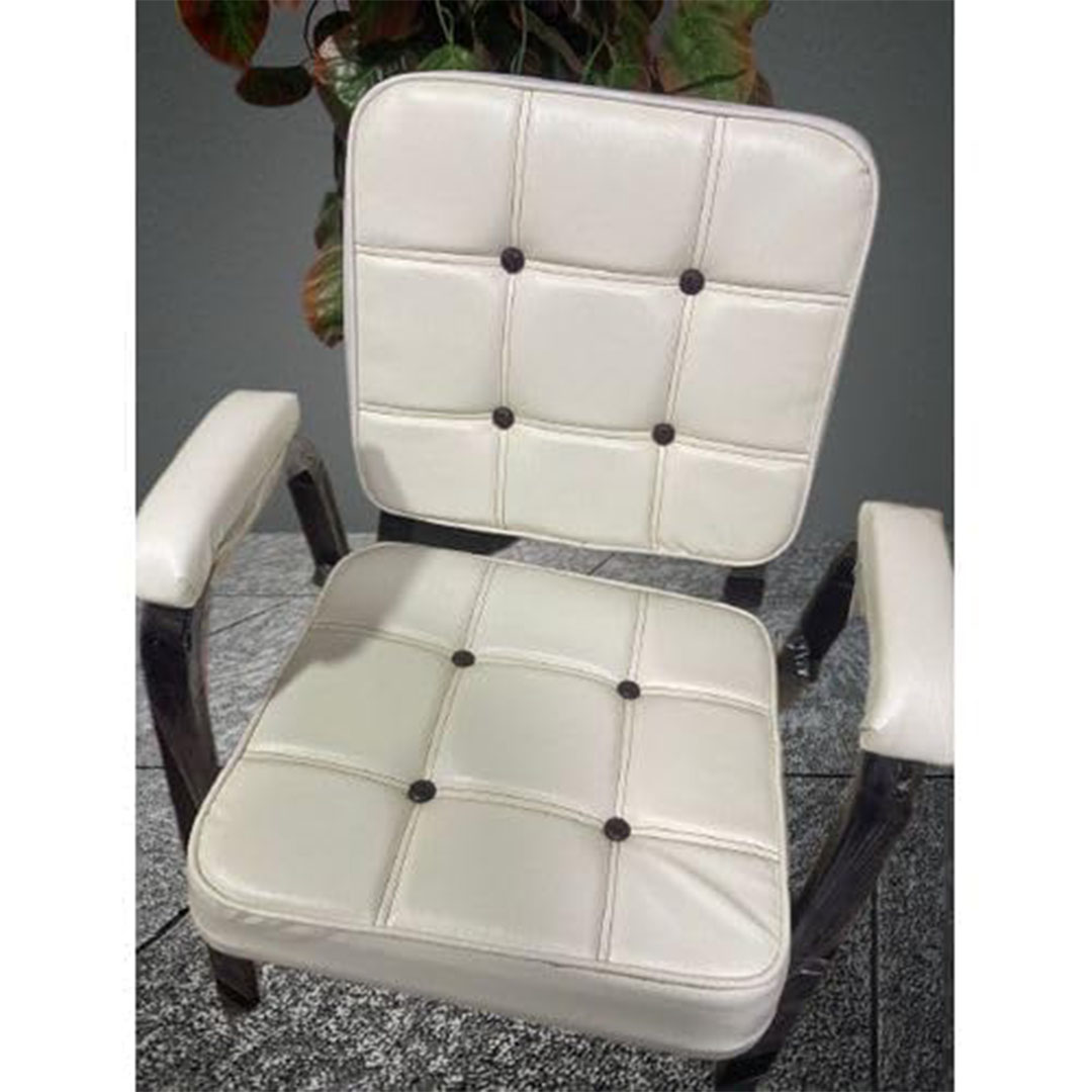 كرسي انتظار إيطالي عام - أبيض - مكتب تصميم كلاسيكي