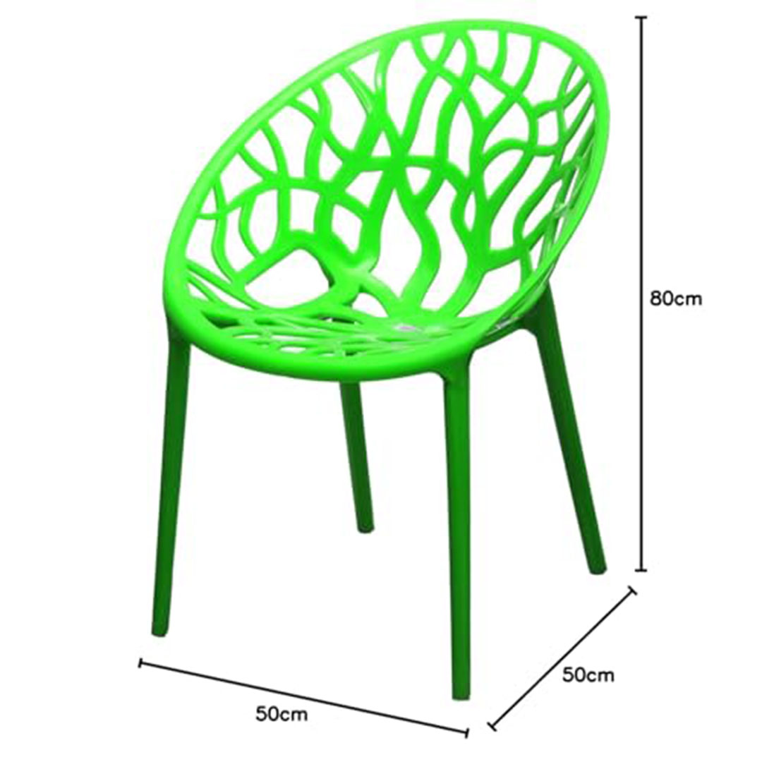 كرسي بلاستيك للمنزل او الحديقة - أخضر