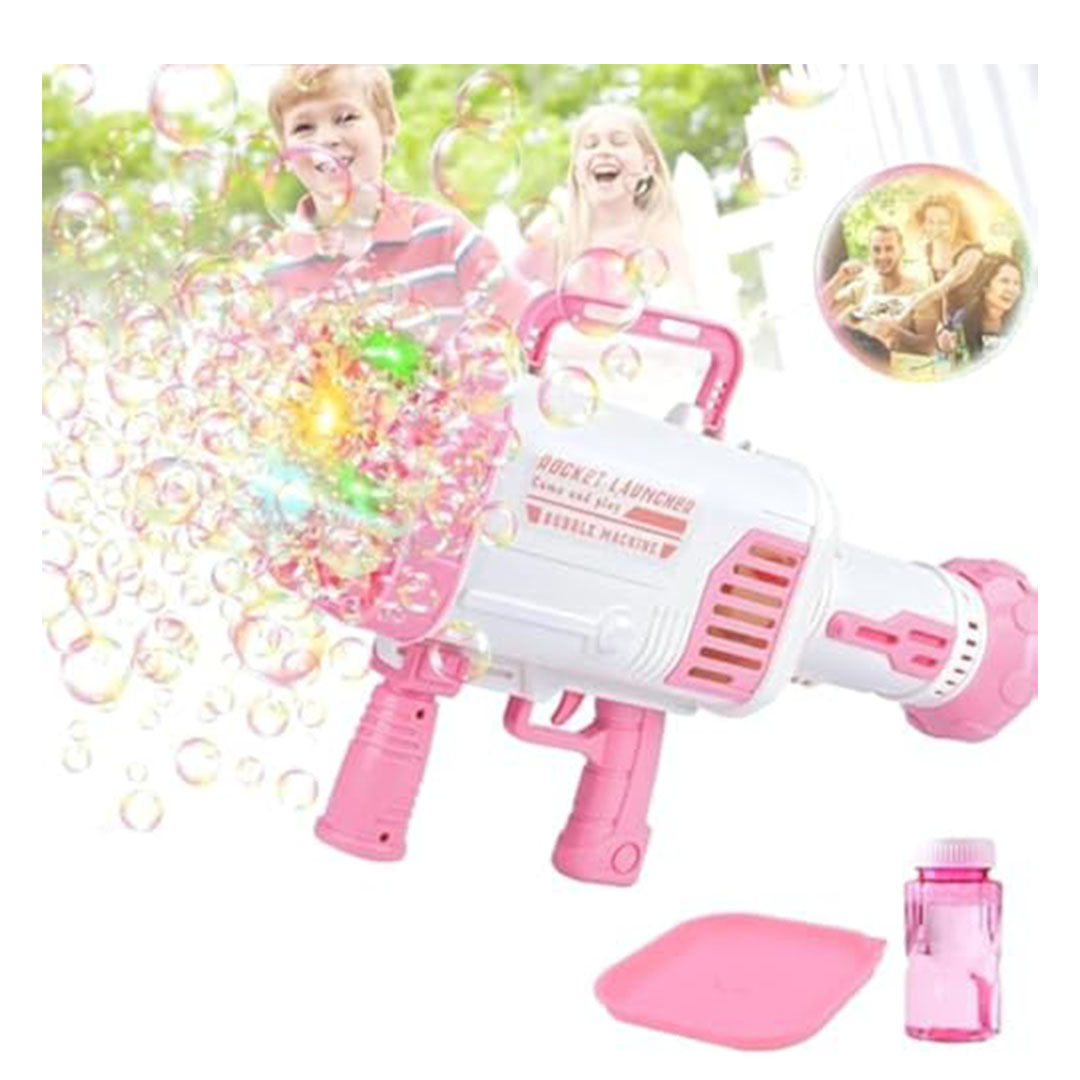 مسدس فقاعات 32 فتحة - وردي