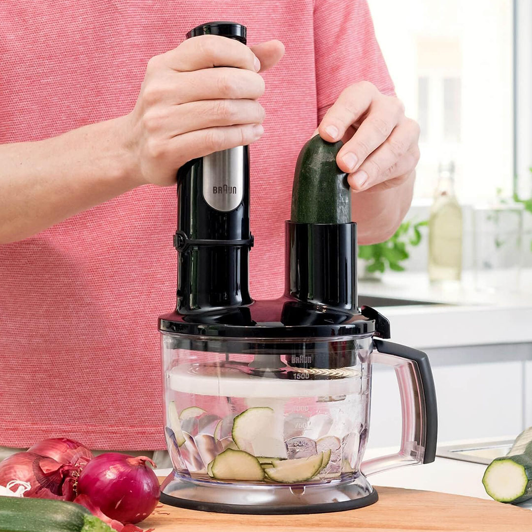 MQ7075X هاند بلندر مالتي كويك 7 براون - 1000 وات - أسود