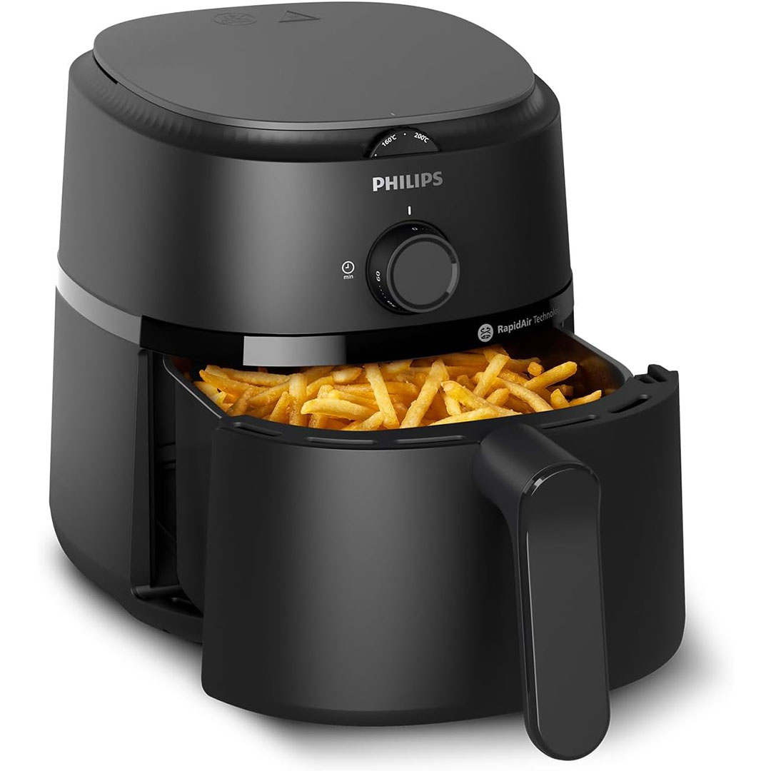 مقلاة هوائية سلسلة 1000 من فيليبس - 3.2 لتر - 1300 وات - أسود - NA110/00