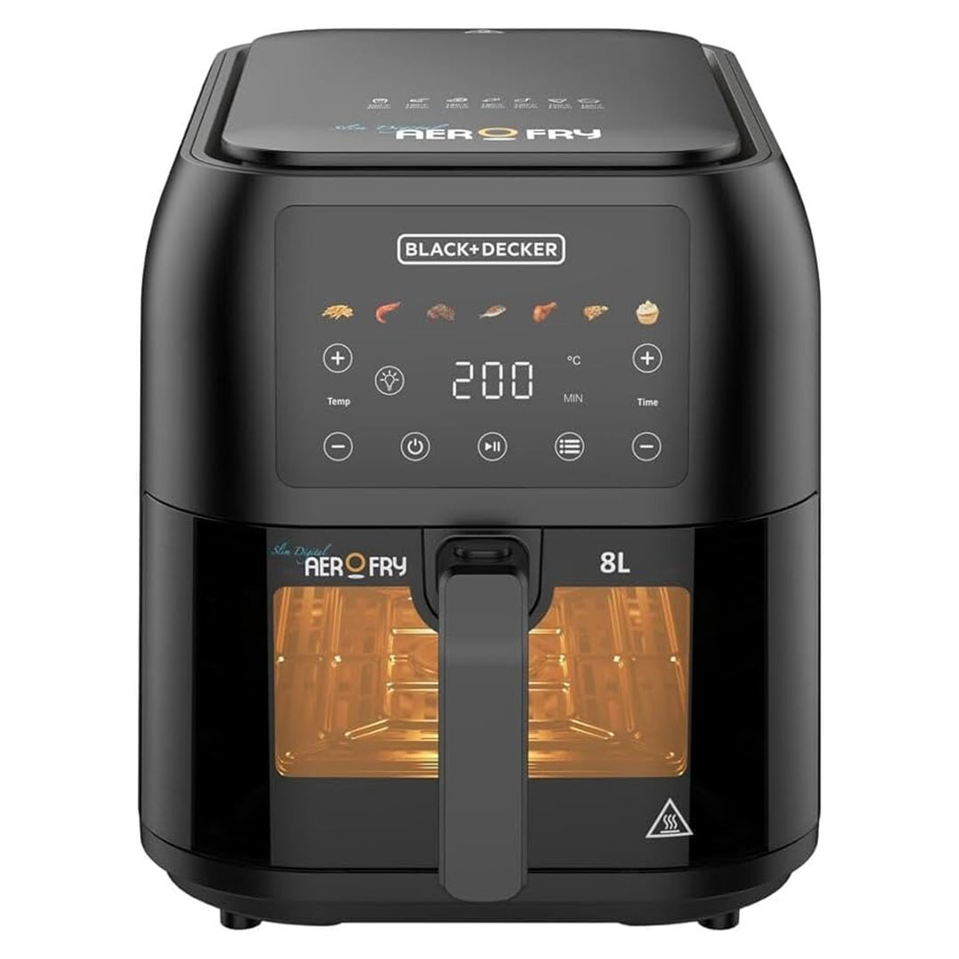 قلاية هوائية - 8 لتر - أسود - SAF80W-B5