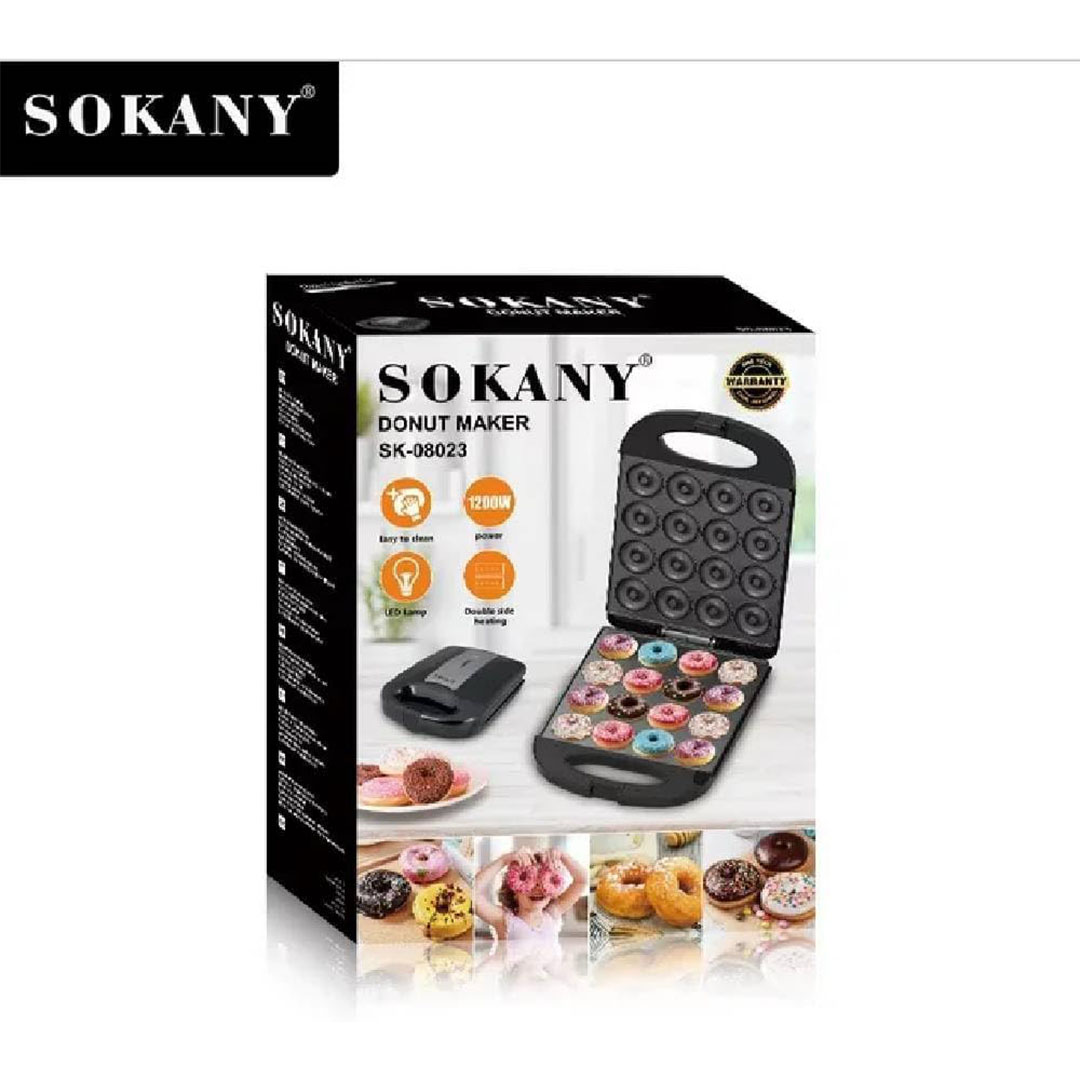 ماكينة صنع الدوناتس سوكاني - 1200 وات - أسود - sk-08023