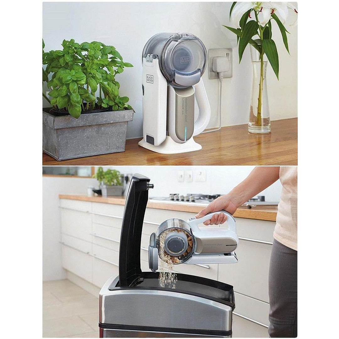 مكنسة كهربائية محمولة بحركة إعصارية بلاك اند ديكر - 14.4 فولت - Pv1420L-B5