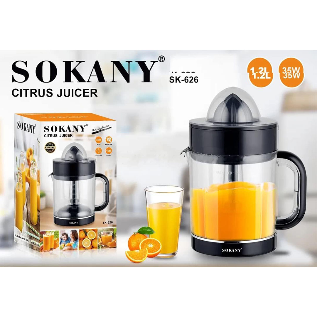 عصارة حمضيات من سوكاني - 1.2 لتر - 35 وات - Sk-626