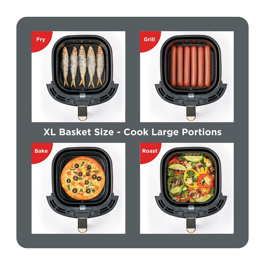 بلاك أند ديكر مقلاة هوائية - 5.5 لتر - أسود - AF5539-B5