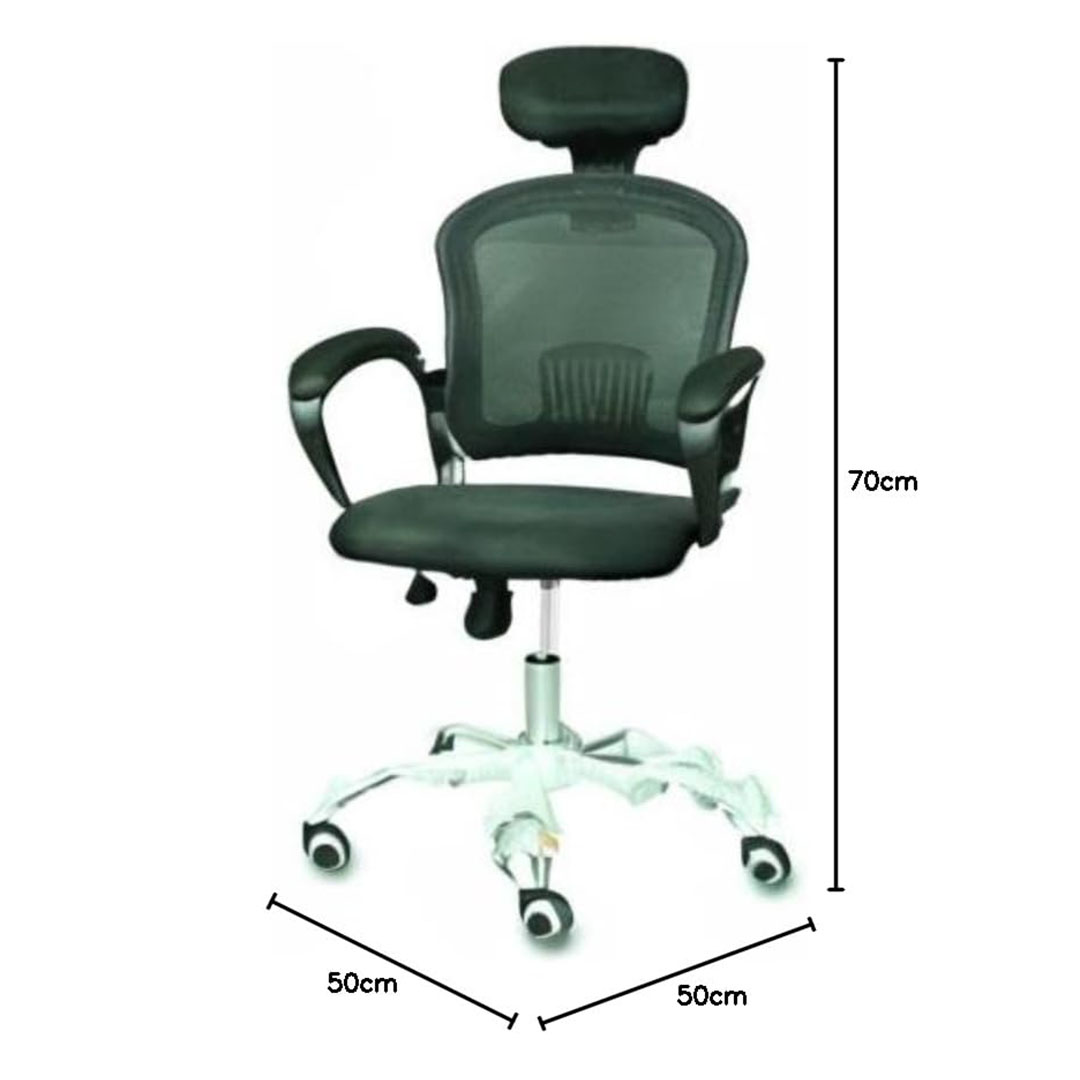 كرسي مكتب مريح - أسود - قابل للتعديل