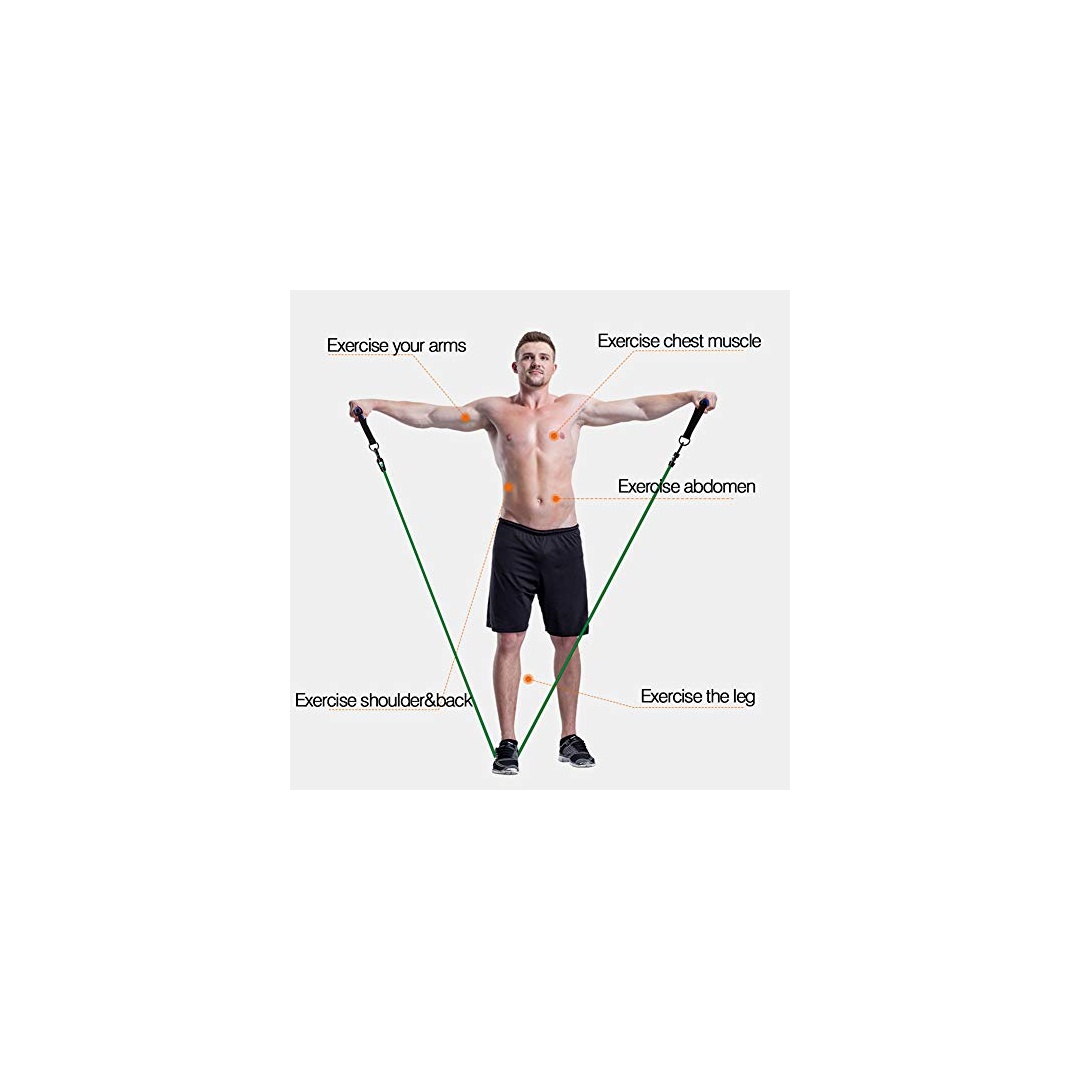 طقم حبال مقاومة للتمارين الرياضية