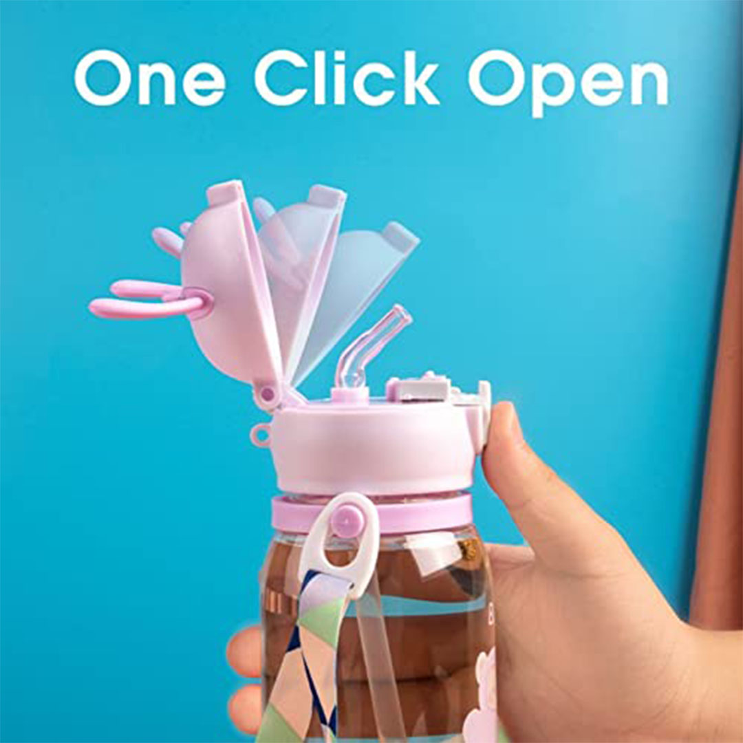 كوب مياه للأطفال مع شفاط – بنفسجي