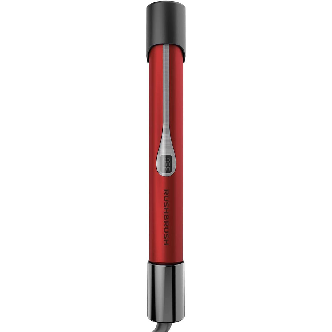 X2 Infra مكواة راش براش لفرد الشعر - أحمر