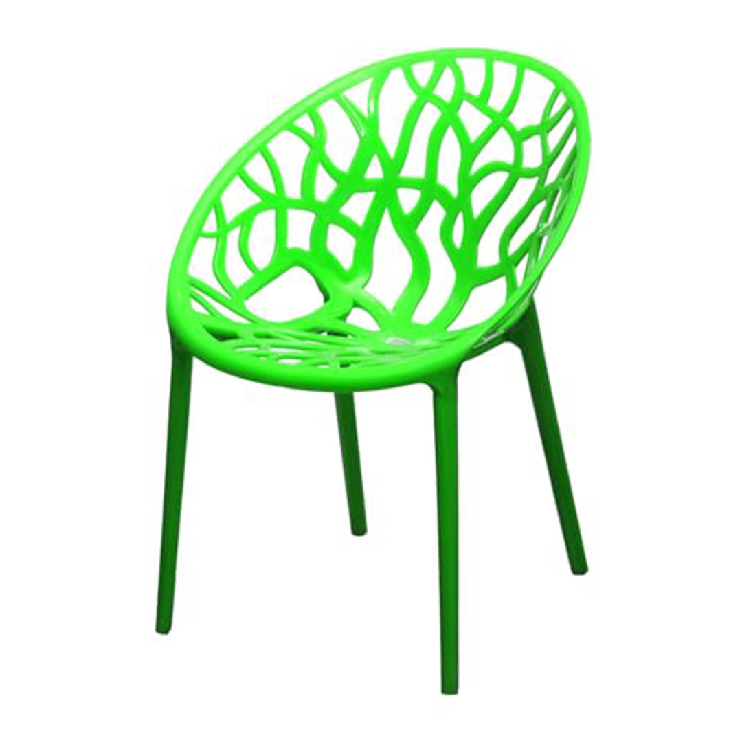 كرسي بلاستيك للمنزل او الحديقة - أخضر