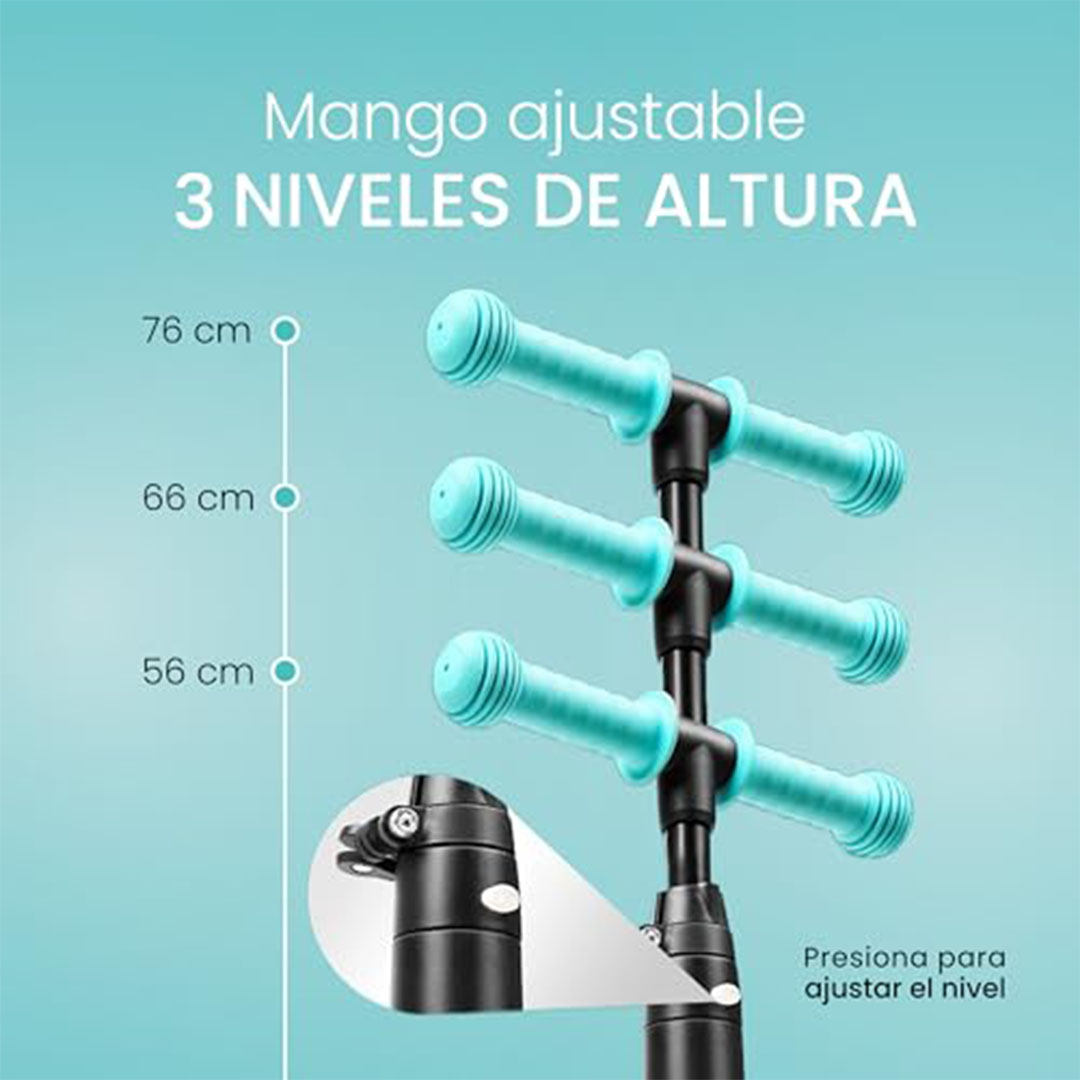 دراجة وسكوتر 3×1 للأطفال – أصفر