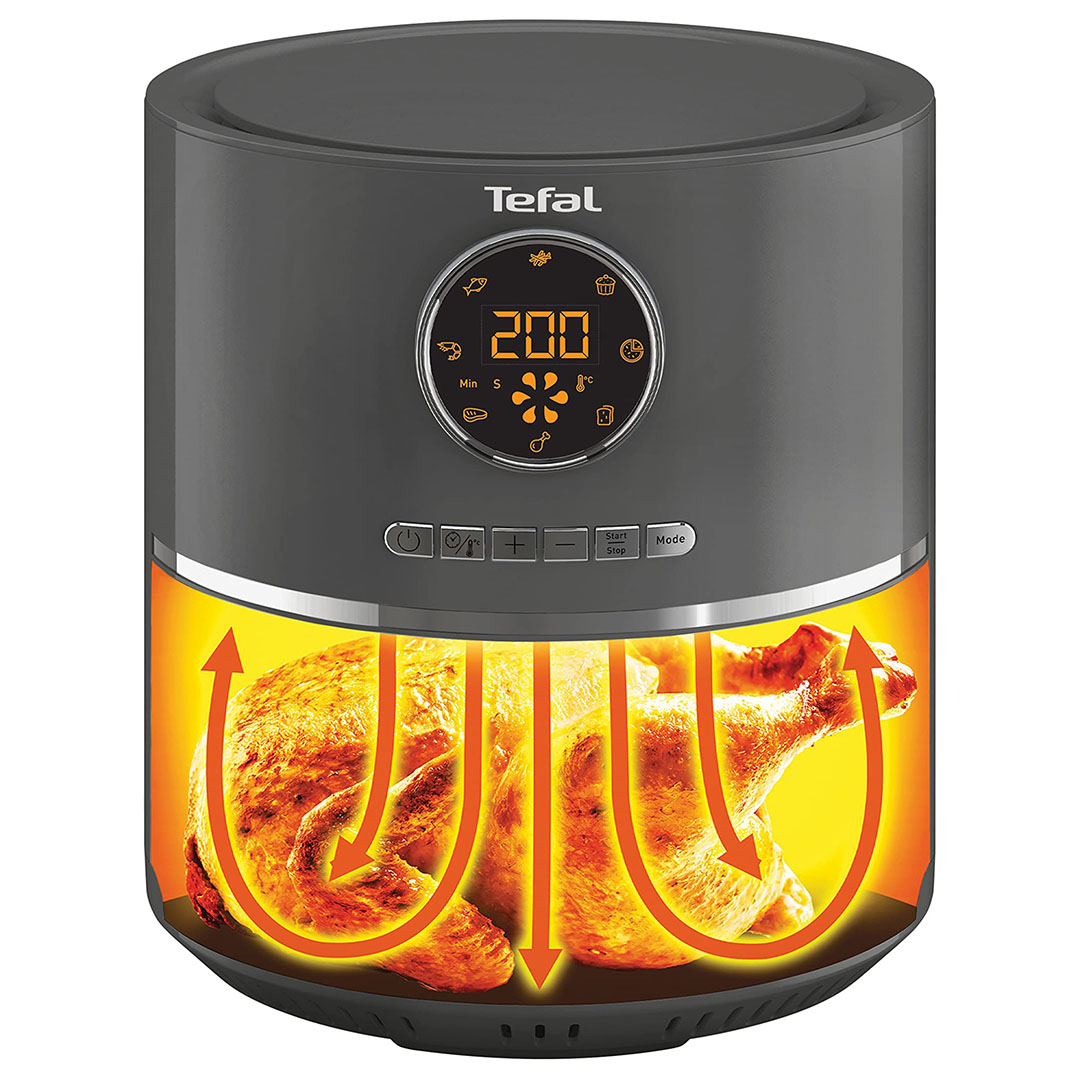 EY111B15 قلاية هوائية تيفال - 4.2 لتر - 1400 وات - رمادي