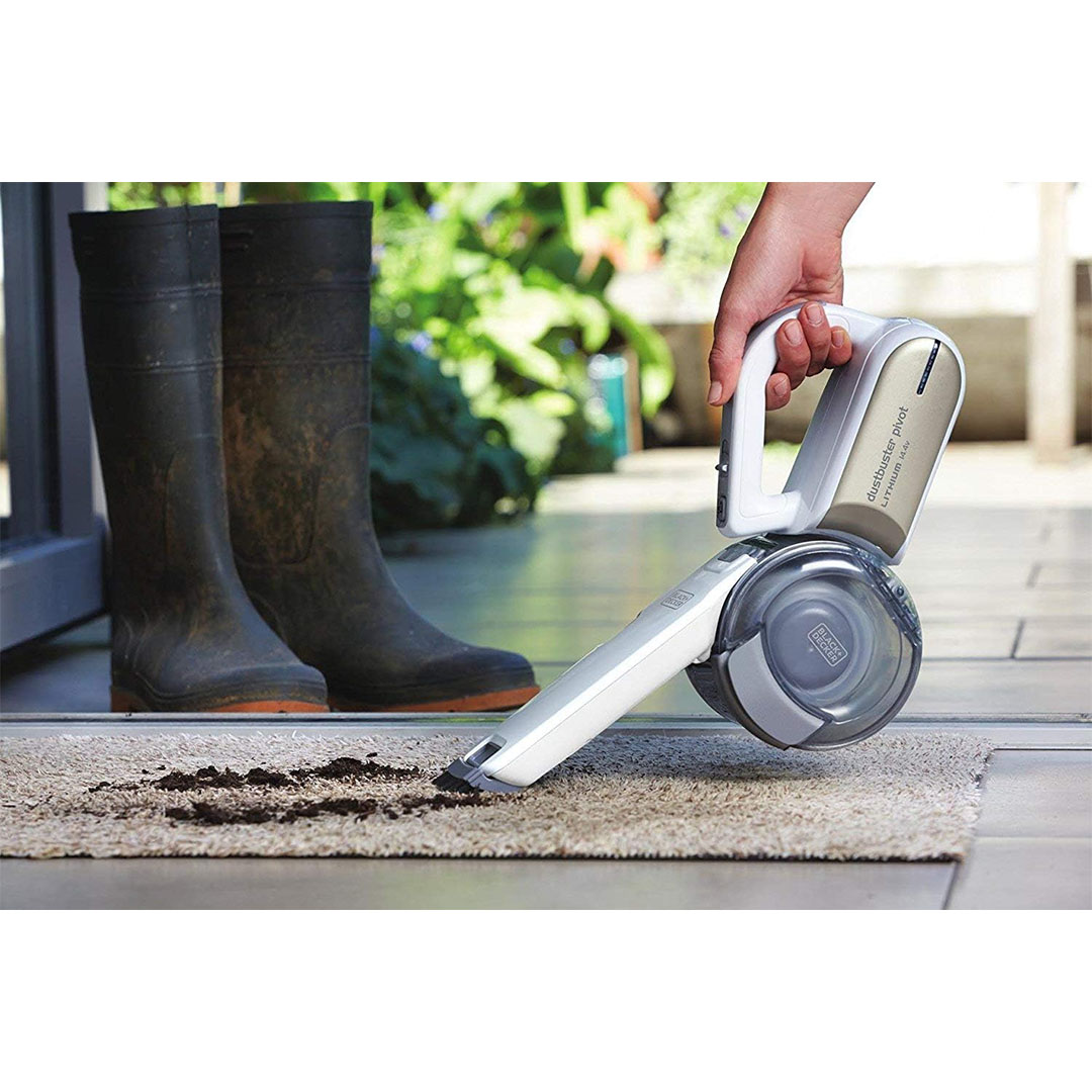 مكنسة كهربائية محمولة بحركة إعصارية بلاك اند ديكر - 14.4 فولت - Pv1420L-B5