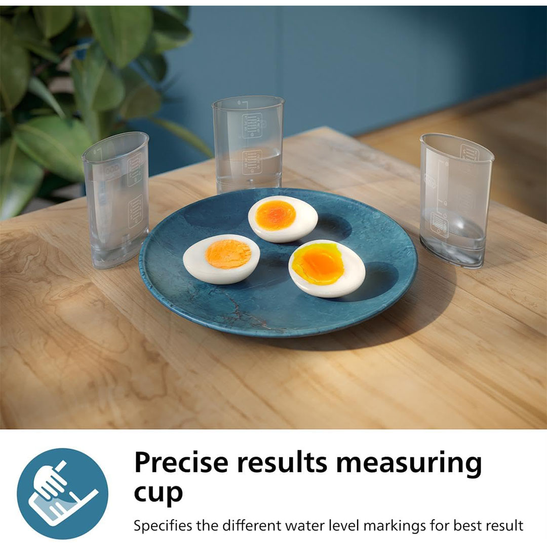 جهاز طهي البيض من فيليبس - أسود - 400 وات - 6 بيضات - HD9137/91